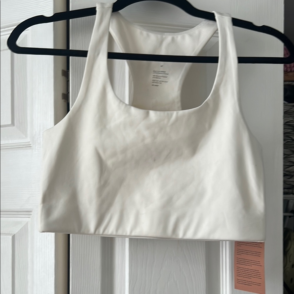 Ivory/cream Racerback sports bra also new
